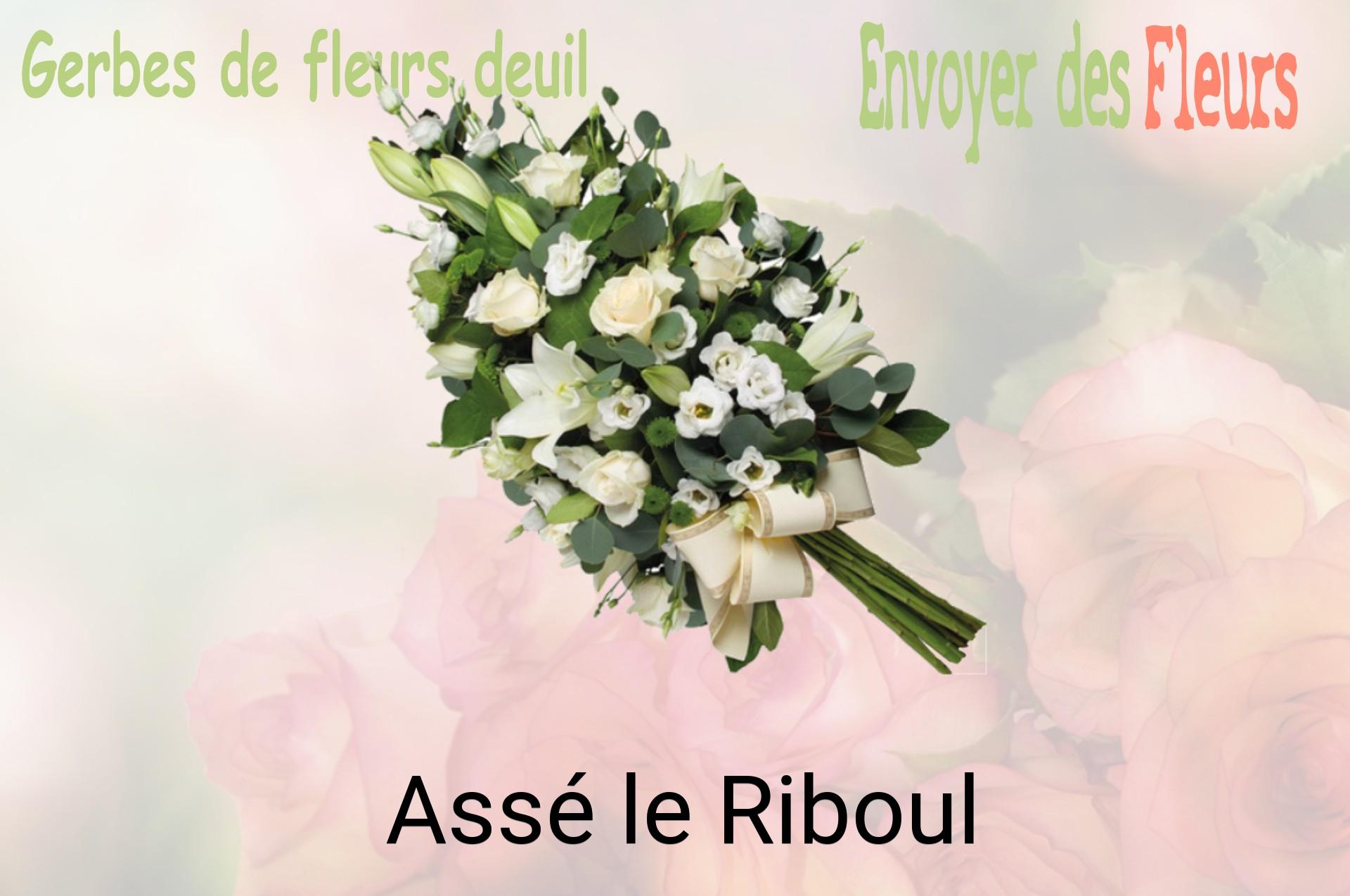Gerbe de fleurs de deuil livrée à Assé-le-Riboul